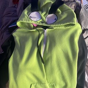 InvaderZim hot topic zip-up hoodie